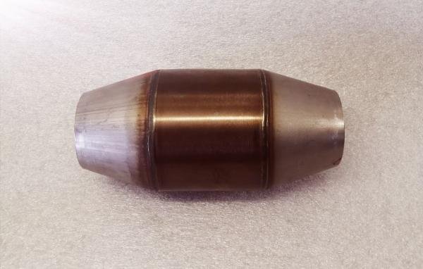 Edelstahl Katalysator 100 Zellen 76mm Anschluss